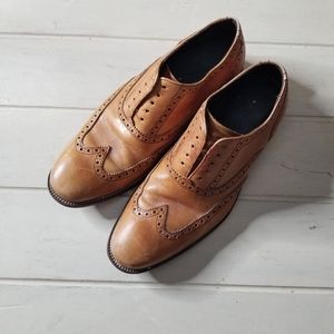 Cole Hann: British Tan Williams Wingtip Oxford 9M